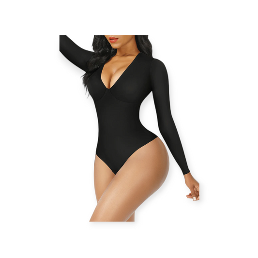 Long Sleeve V-Neck Bodysuit