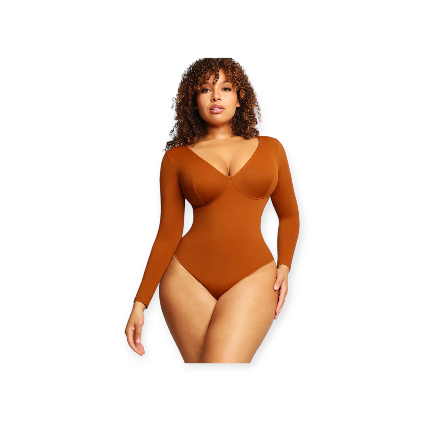 Long Sleeve V-Neck Bodysuit