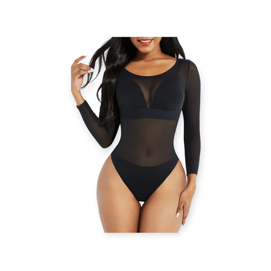 Long Sleeve Mesh Bodysuit