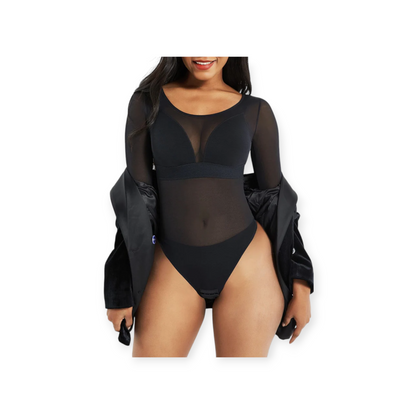 Long Sleeve Mesh Bodysuit